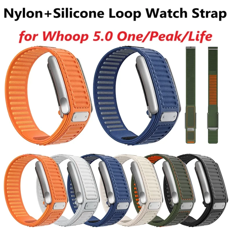 Sport Loop Velcro - Нейлоновый силиконовый ремешок для часов Whoop