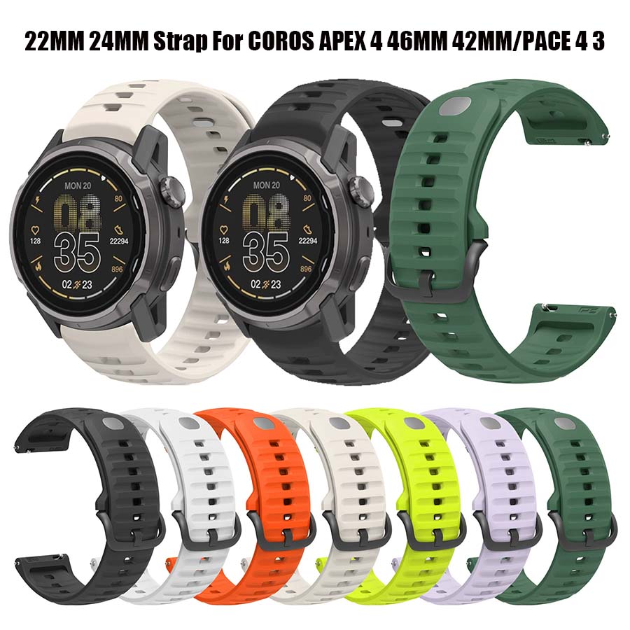 Silicone Watch Band 22Mm - Силиконовый сменный ремешок для COROS APEX