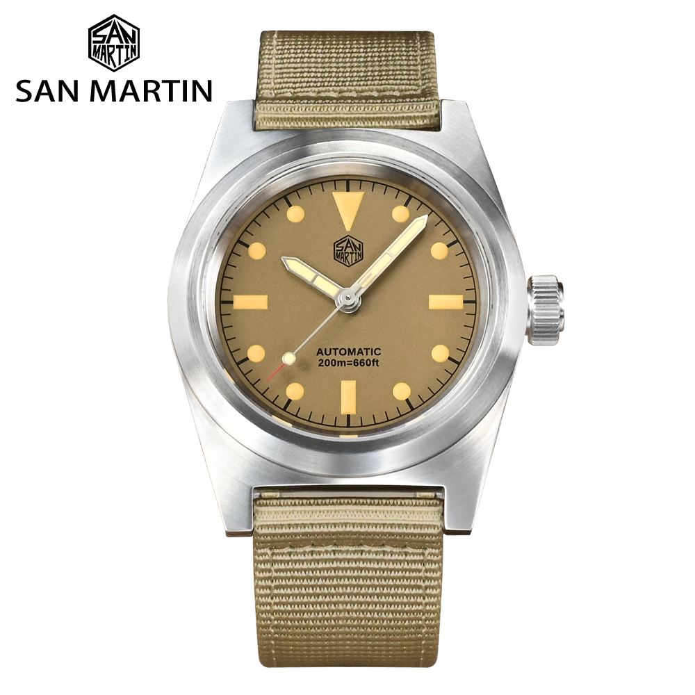 Tropic Strap Vintage - San Martin 38 мм пилотные часы