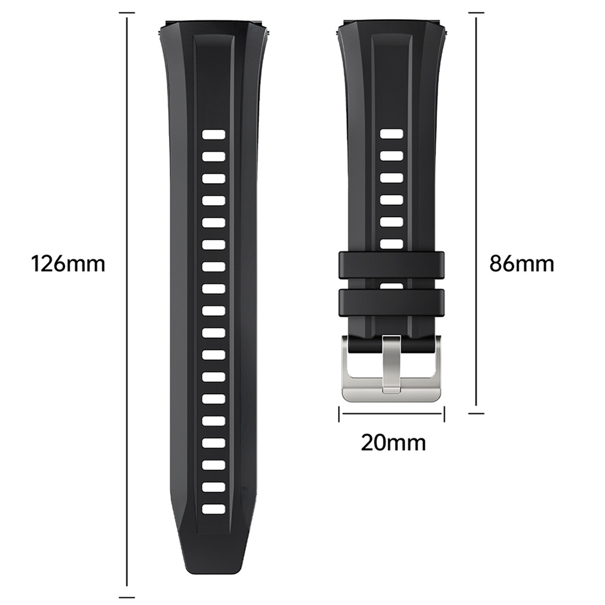 Силиконовый ремешок для Huawei – обзор и цена Silicone Watch Band 22Mm