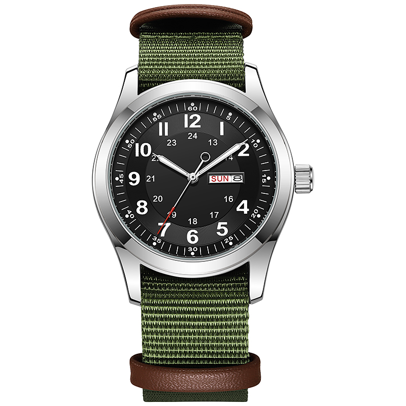 Мужские часы 2026 года, 42 мм, – обзор и цена Canvas Strap Watch